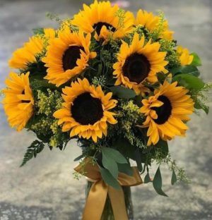 Sunflower Arrangement in a Vase